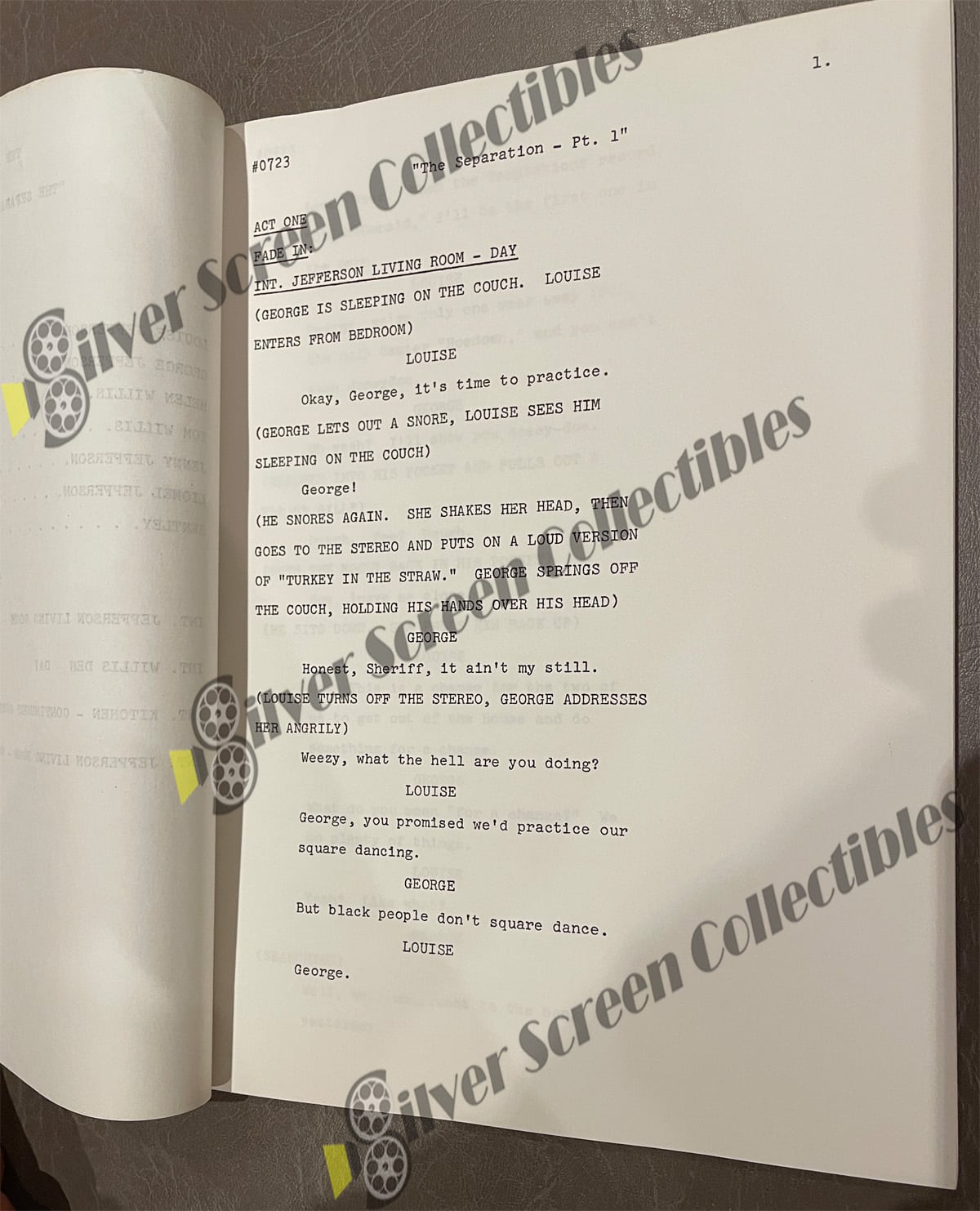 The Jeffersons (1975-1985) - Original Filming Script