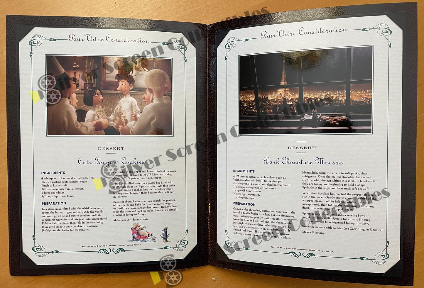 Ratatouille (2007) / Le Menu - Cast Signed Booklet (JSA Cert)